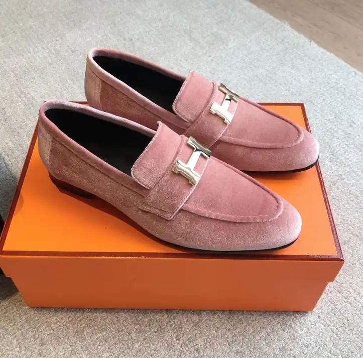 hype Hermes Leather Shoes