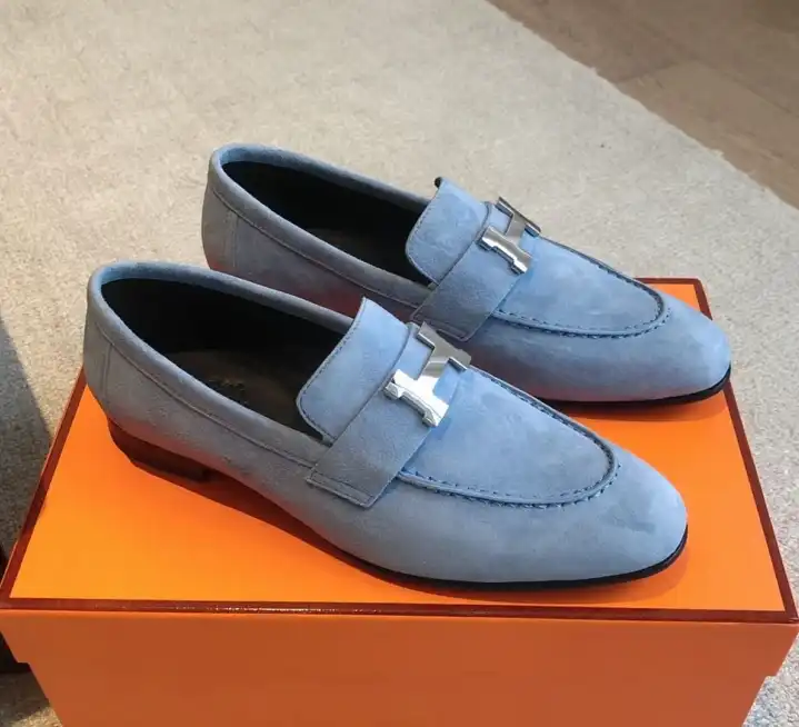 hype Hermes Leather Shoes