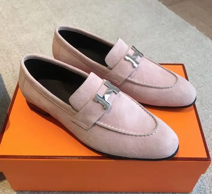 hype Hermes Leather Shoes