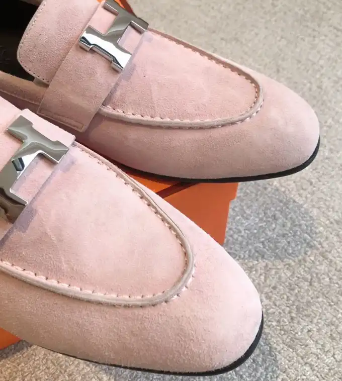 hype Hermes Leather Shoes