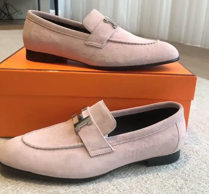 hype Hermes Leather Shoes