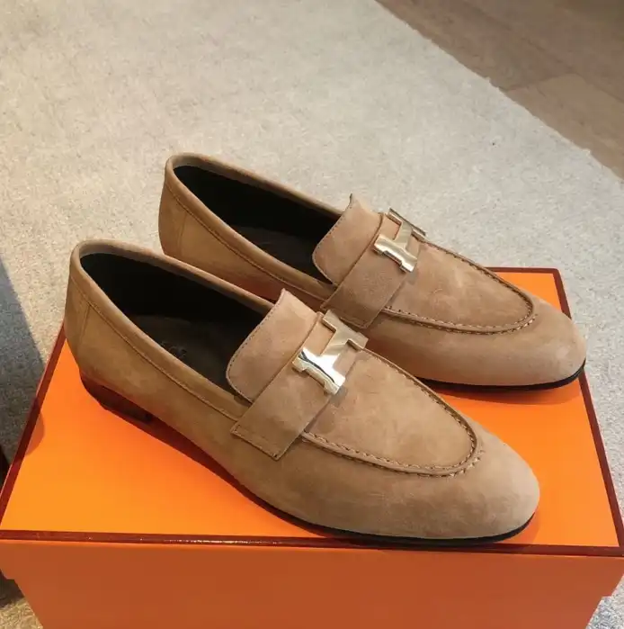 hype Hermes Leather Shoes