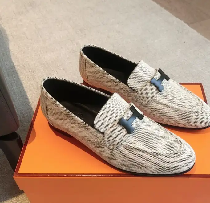 hype Hermes Leather Shoes