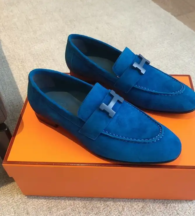 hype Hermes Leather Shoes