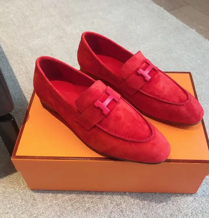 hype Hermes Leather Shoes