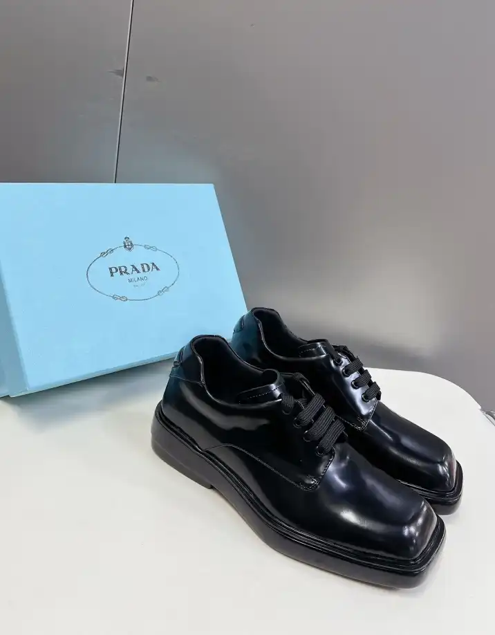 hype Prada Leather Shoes