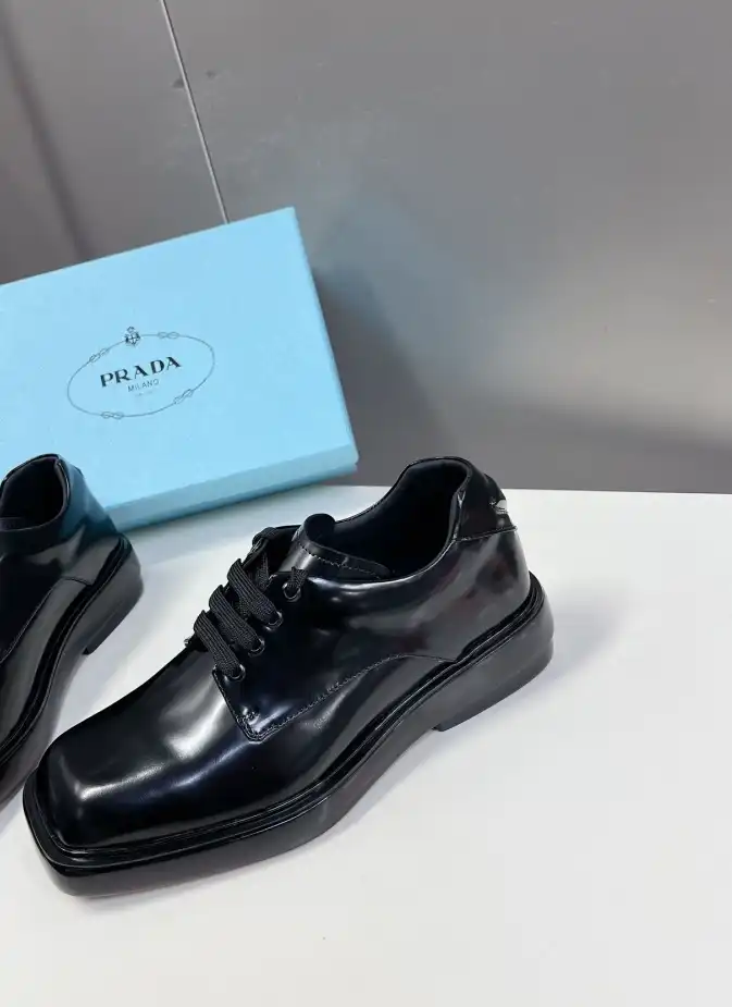 hype Prada Leather Shoes