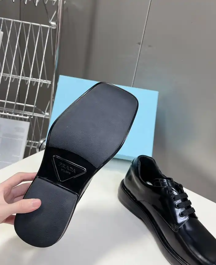 hype Prada Leather Shoes