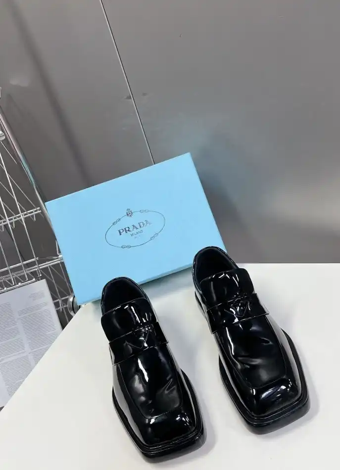 hype Prada Leather Shoes