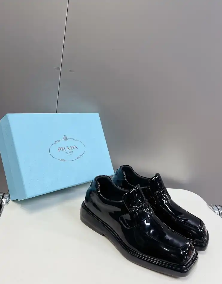 hype Prada Leather Shoes