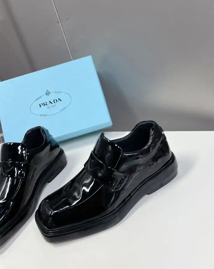 hype Prada Leather Shoes