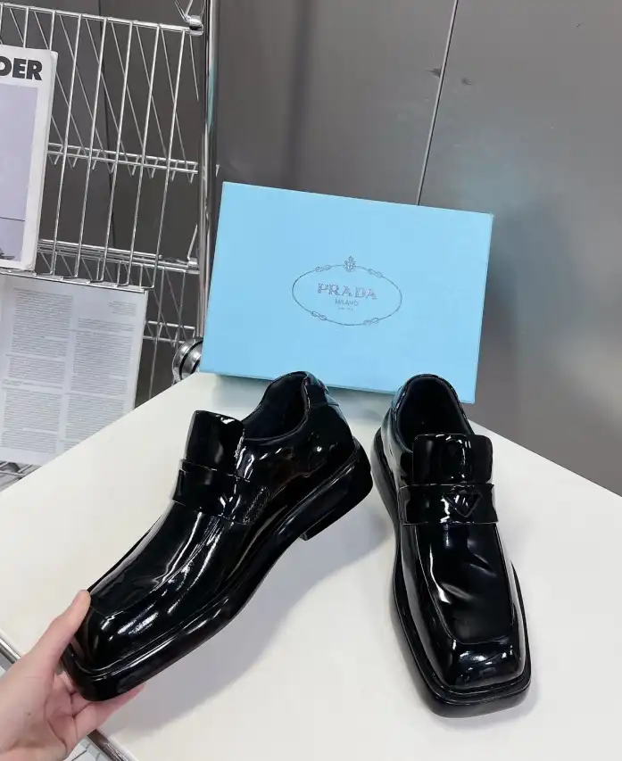 hype Prada Leather Shoes