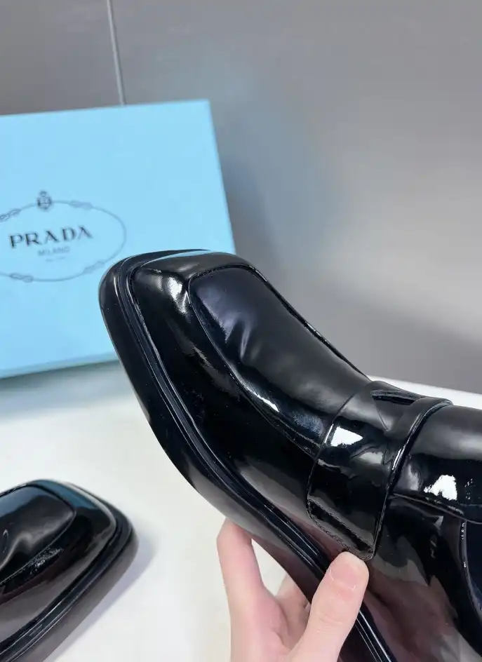 hype Prada Leather Shoes