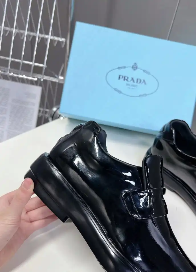 hype Prada Leather Shoes