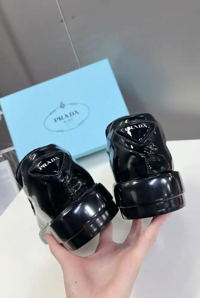 hype Prada Leather Shoes