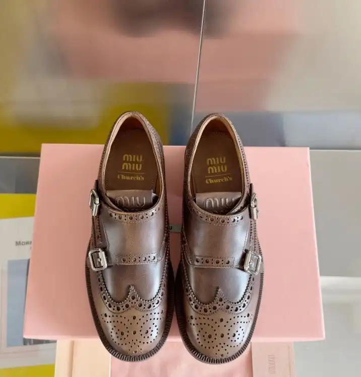 hype Miu Miu Leather Shoes