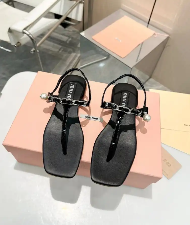 hype Miu Miu Sandals