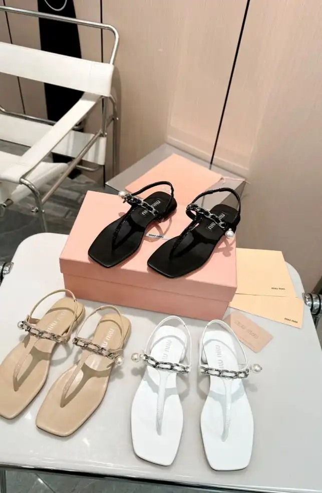 hype Miu Miu Sandals