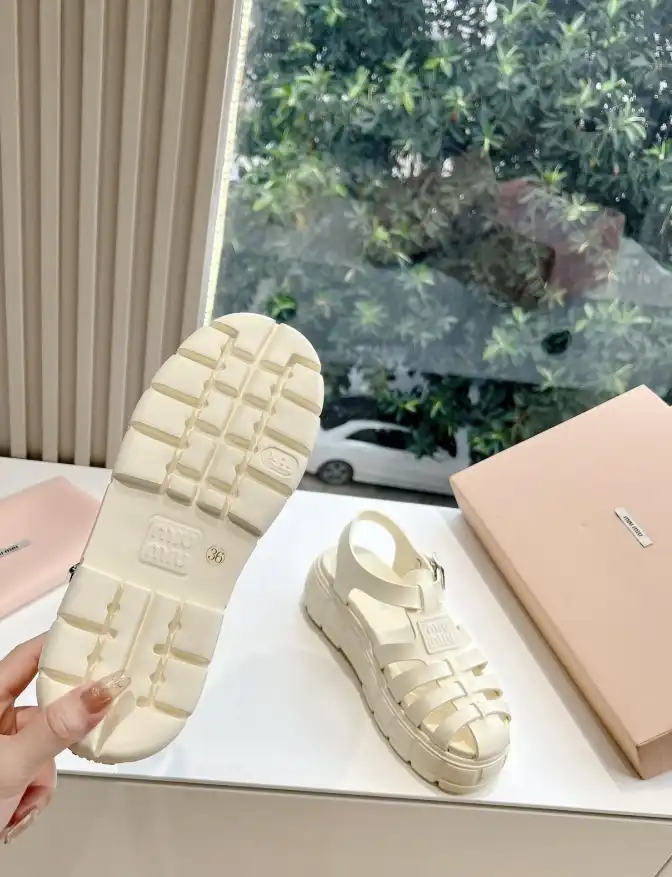 hype Miu Miu Sandals