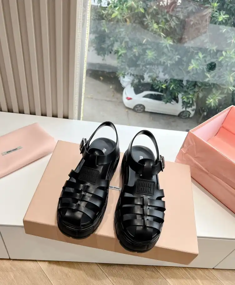 hype Miu Miu Sandals