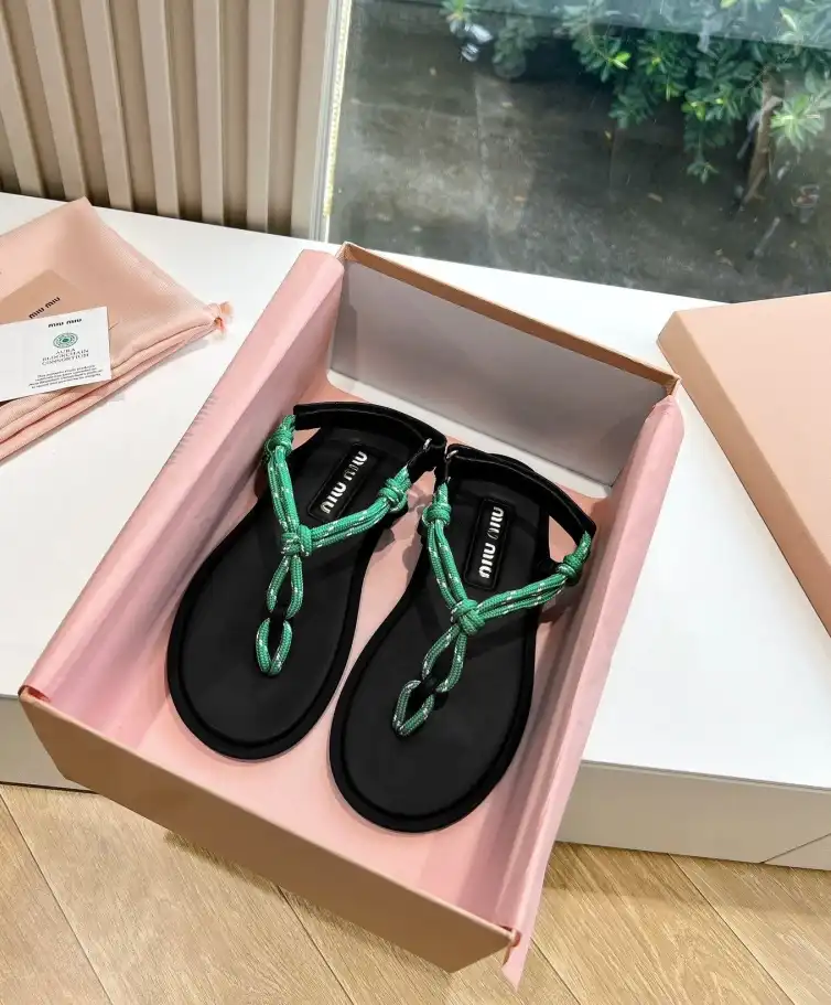 hype Miu Miu Sandals