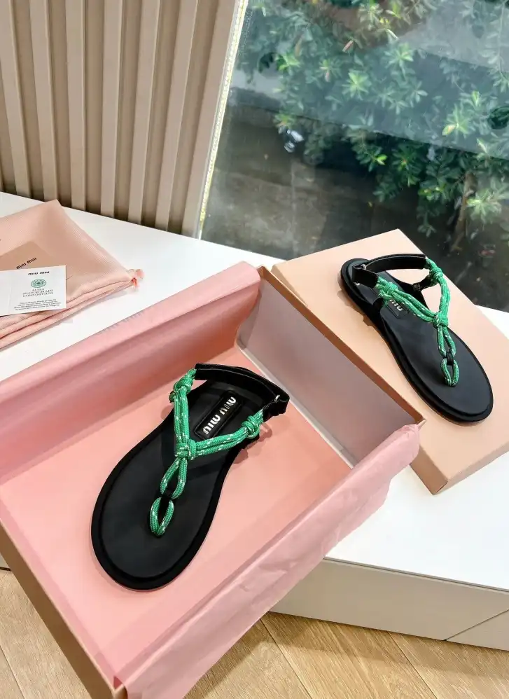 hype Miu Miu Sandals