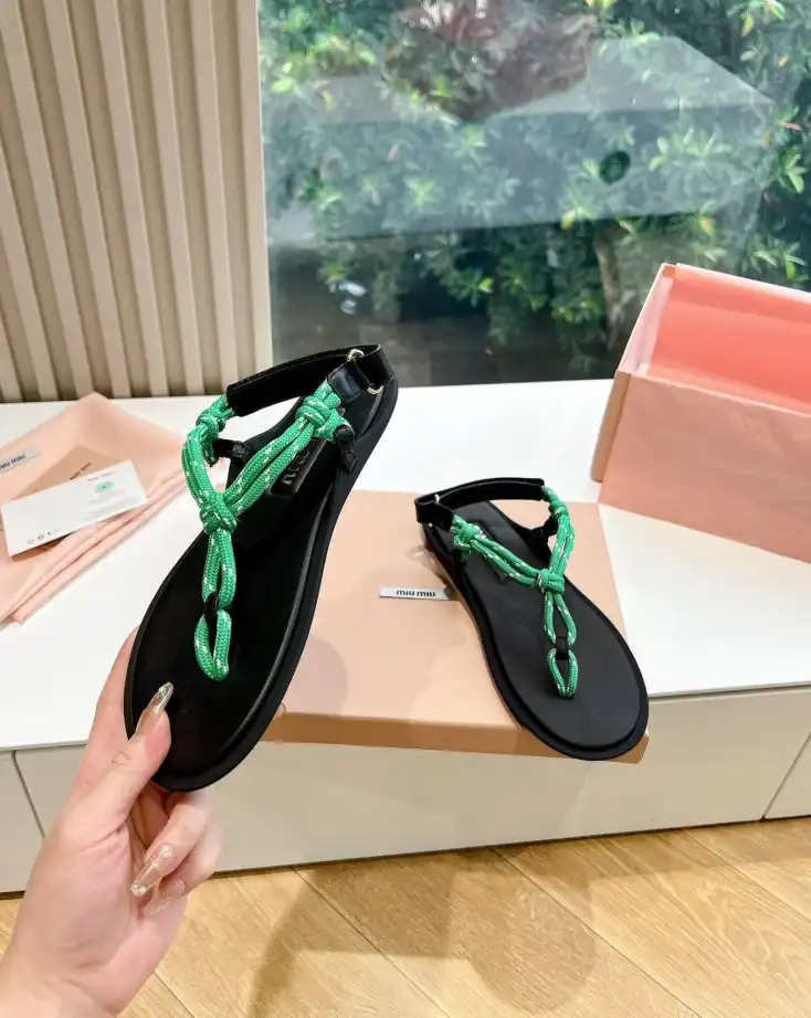 hype Miu Miu Sandals