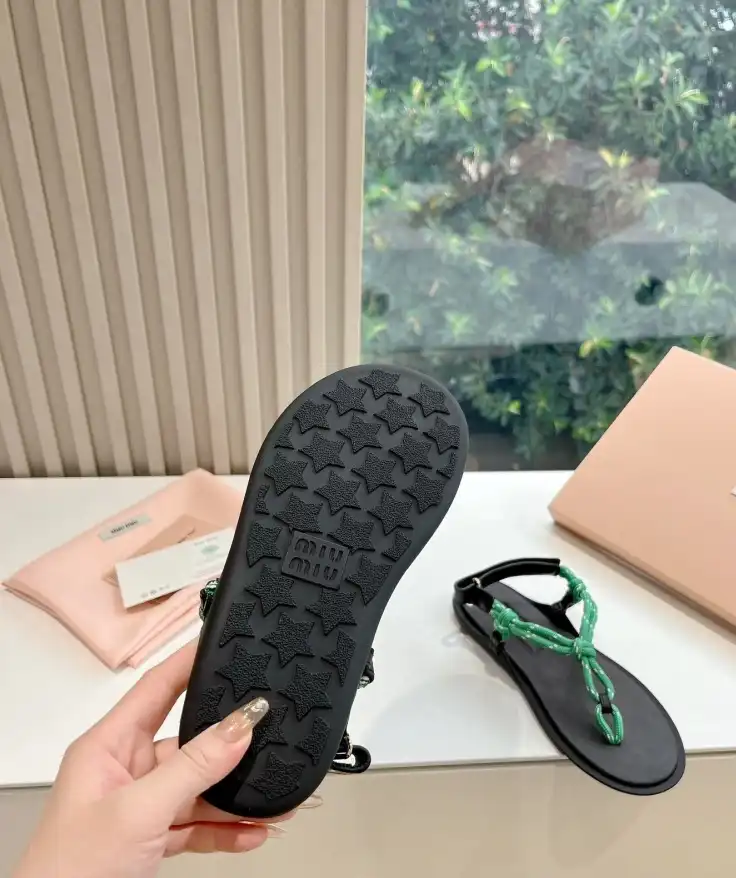 hype Miu Miu Sandals