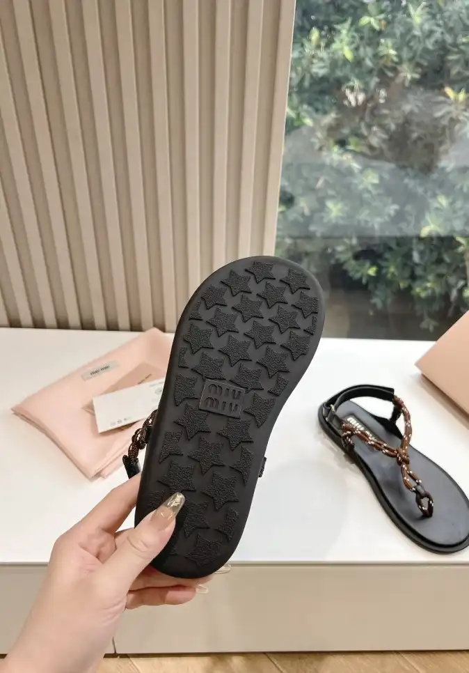 hype Miu Miu Sandals