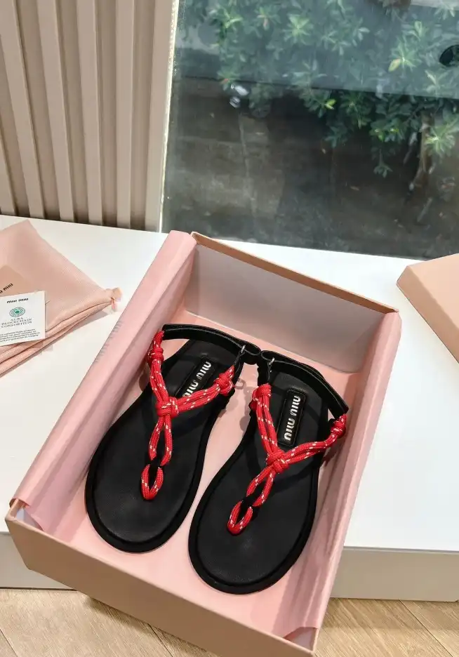 hype Miu Miu Sandals