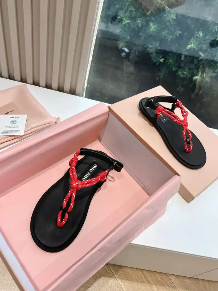 hype Miu Miu Sandals