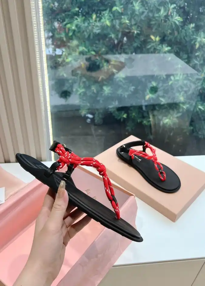 hype Miu Miu Sandals