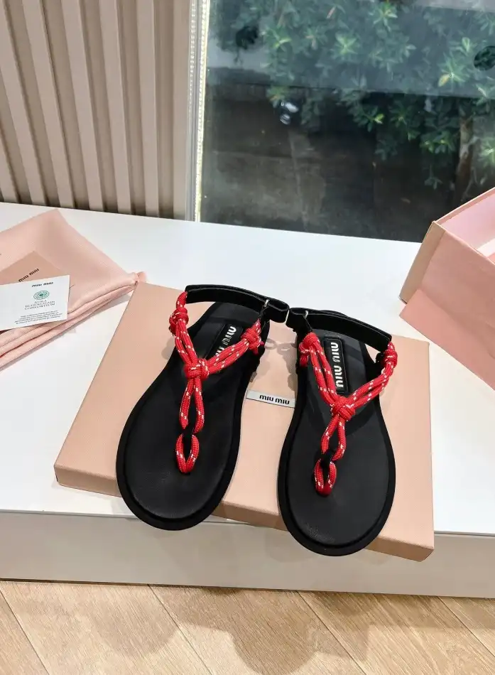 hype Miu Miu Sandals