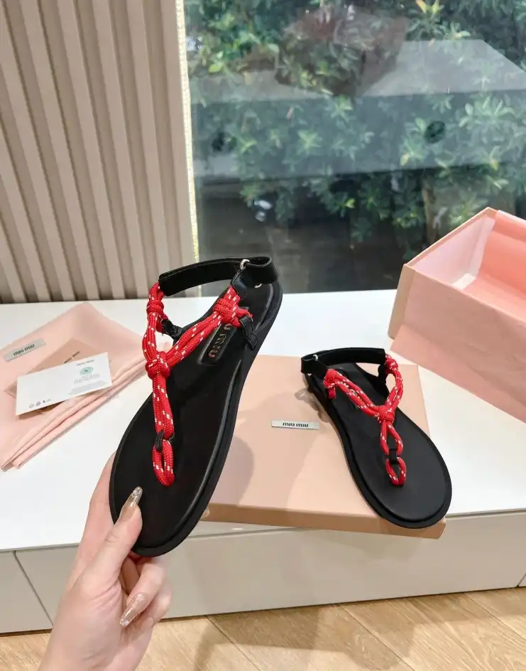 hype Miu Miu Sandals