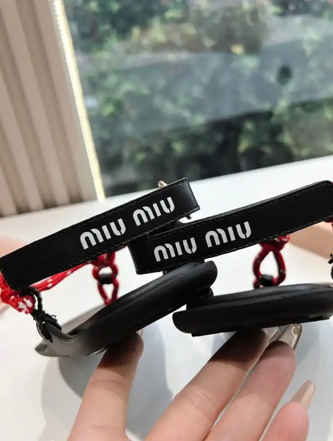 hype Miu Miu Sandals