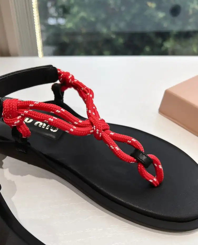 hype Miu Miu Sandals