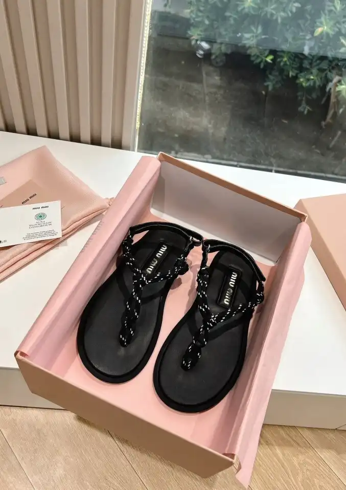 hype Miu Miu Sandals