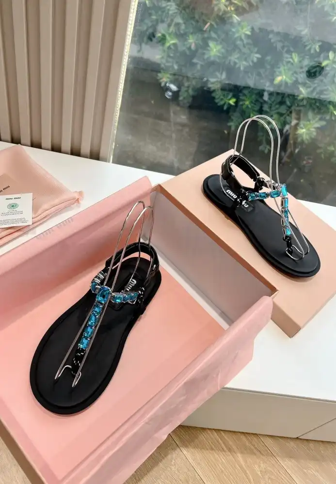 hype Miu Miu Sandals