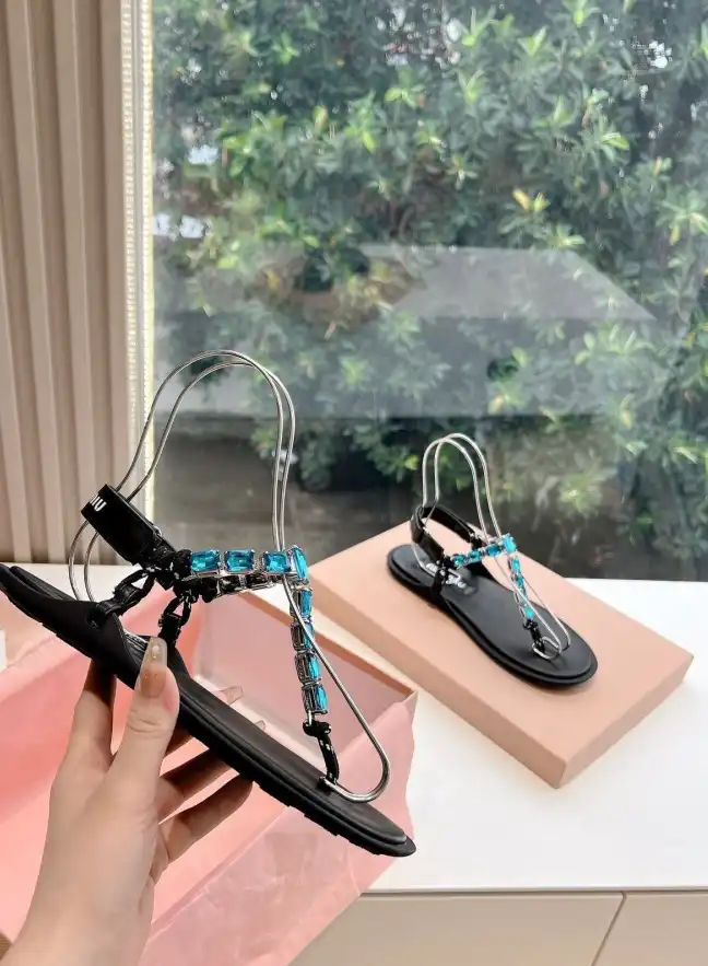 hype Miu Miu Sandals