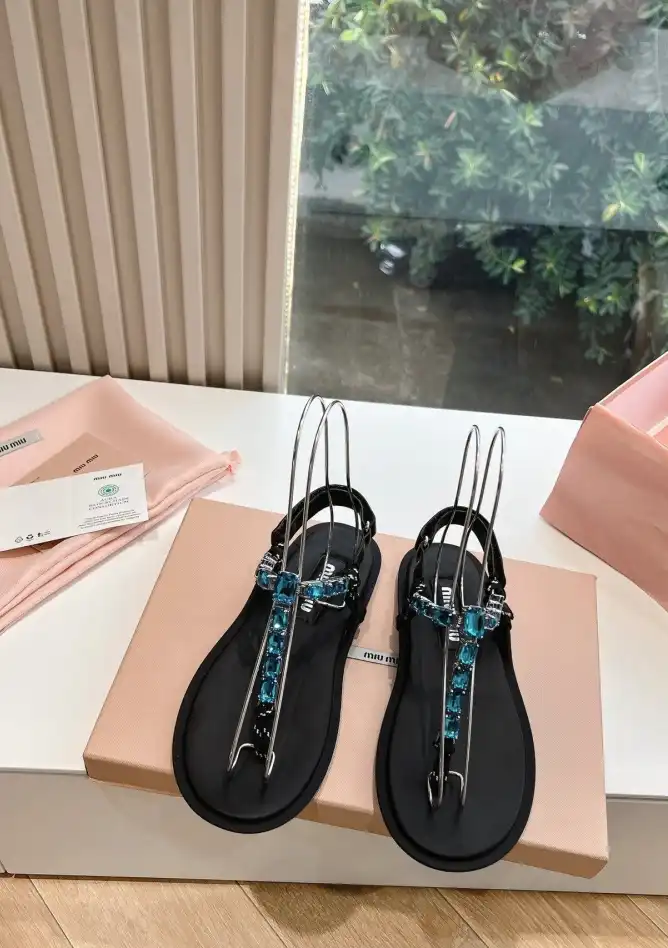 hype Miu Miu Sandals