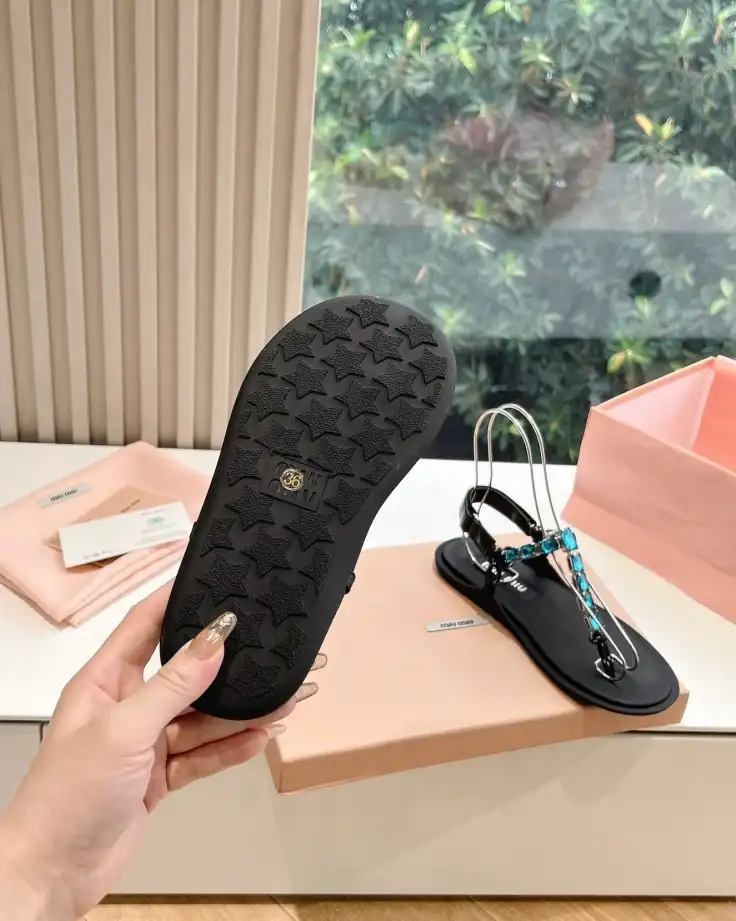 hype Miu Miu Sandals