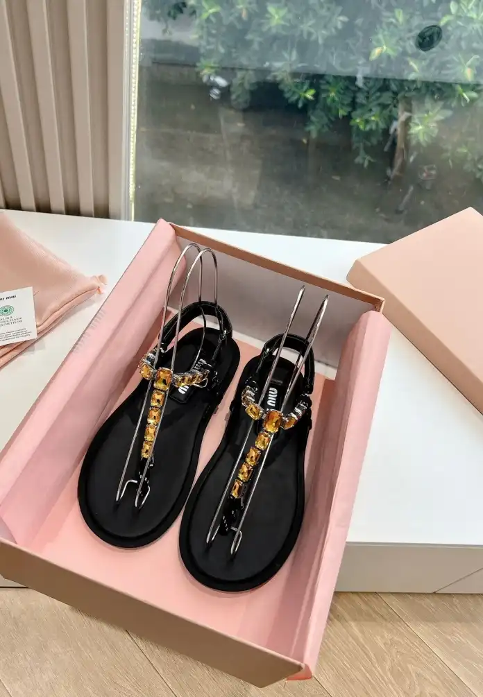 hype Miu Miu Sandals