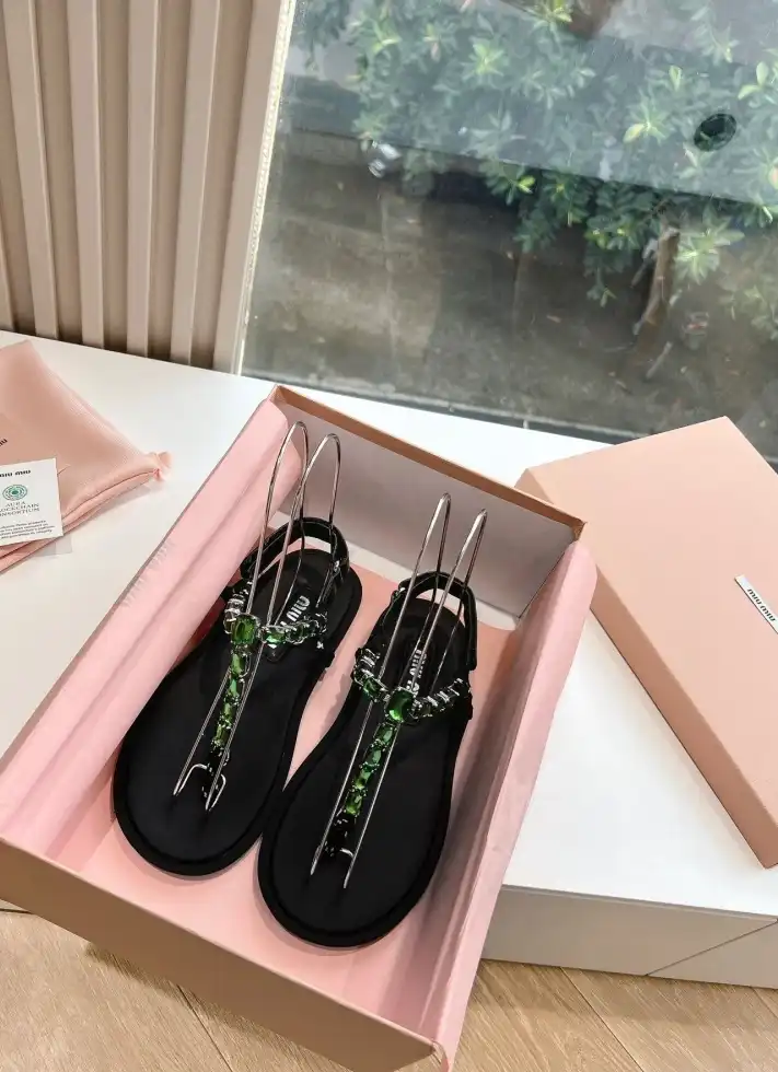 hype Miu Miu Sandals