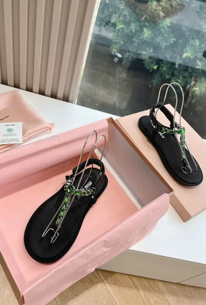 hype Miu Miu Sandals