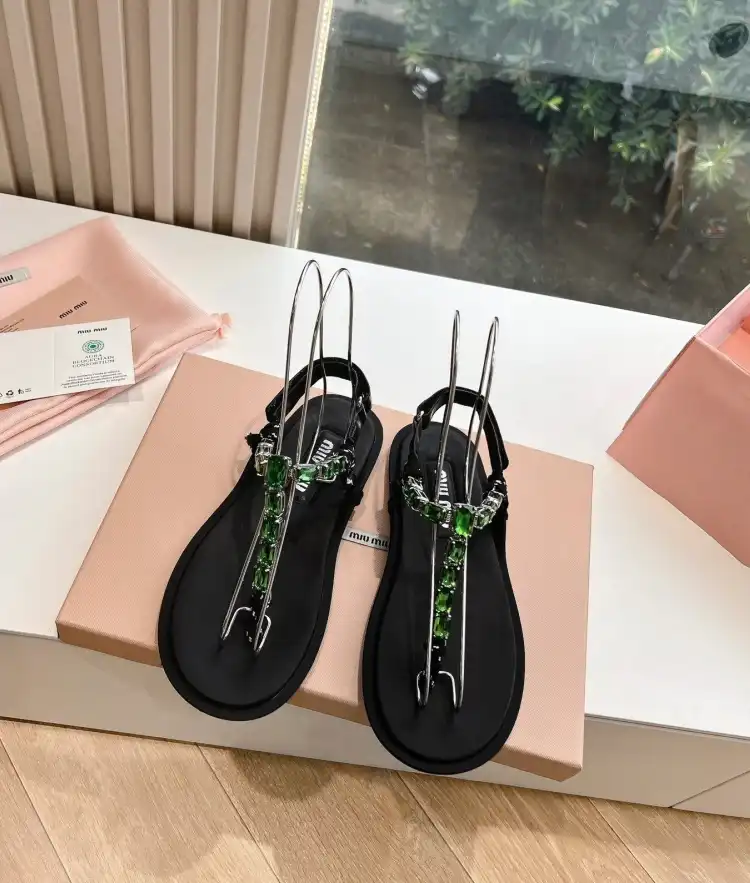 hype Miu Miu Sandals