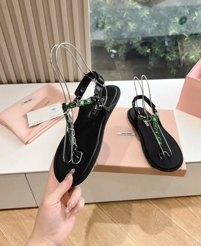 hype Miu Miu Sandals