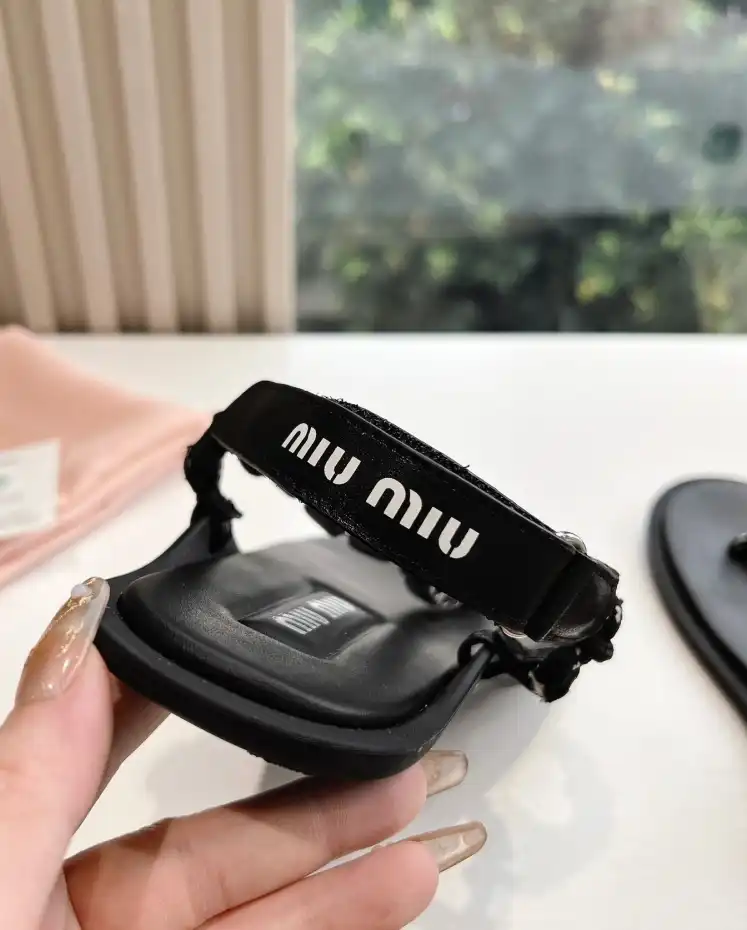 hype Miu Miu Sandals