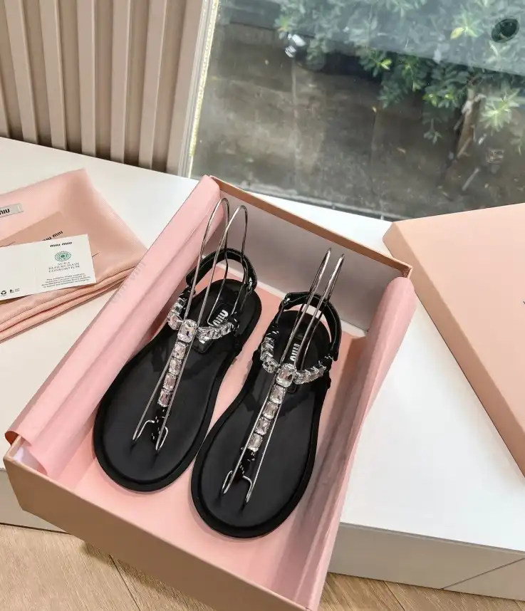 hype Miu Miu Sandals