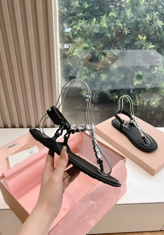 hype Miu Miu Sandals