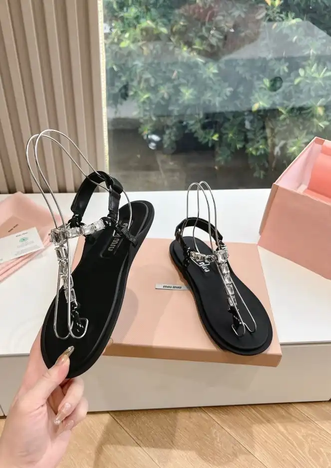 hype Miu Miu Sandals